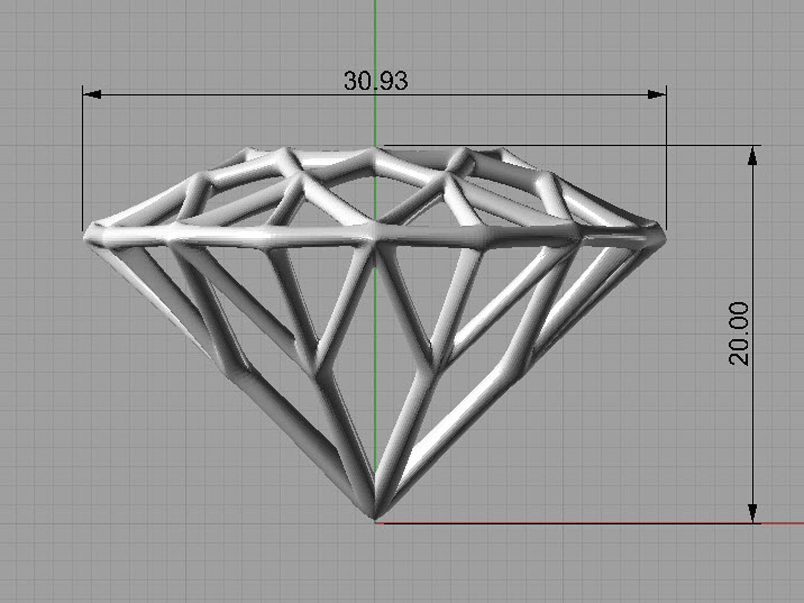 brilliant grid 0189 3D print model_6