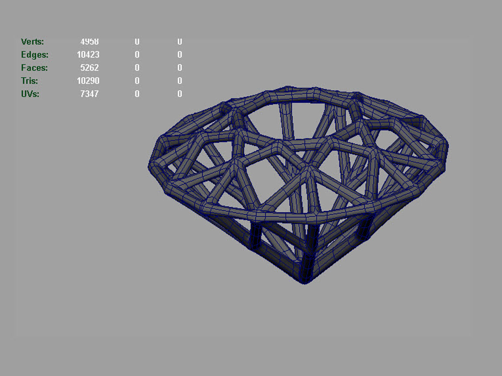 brilliant grid 0189 3D print model_9