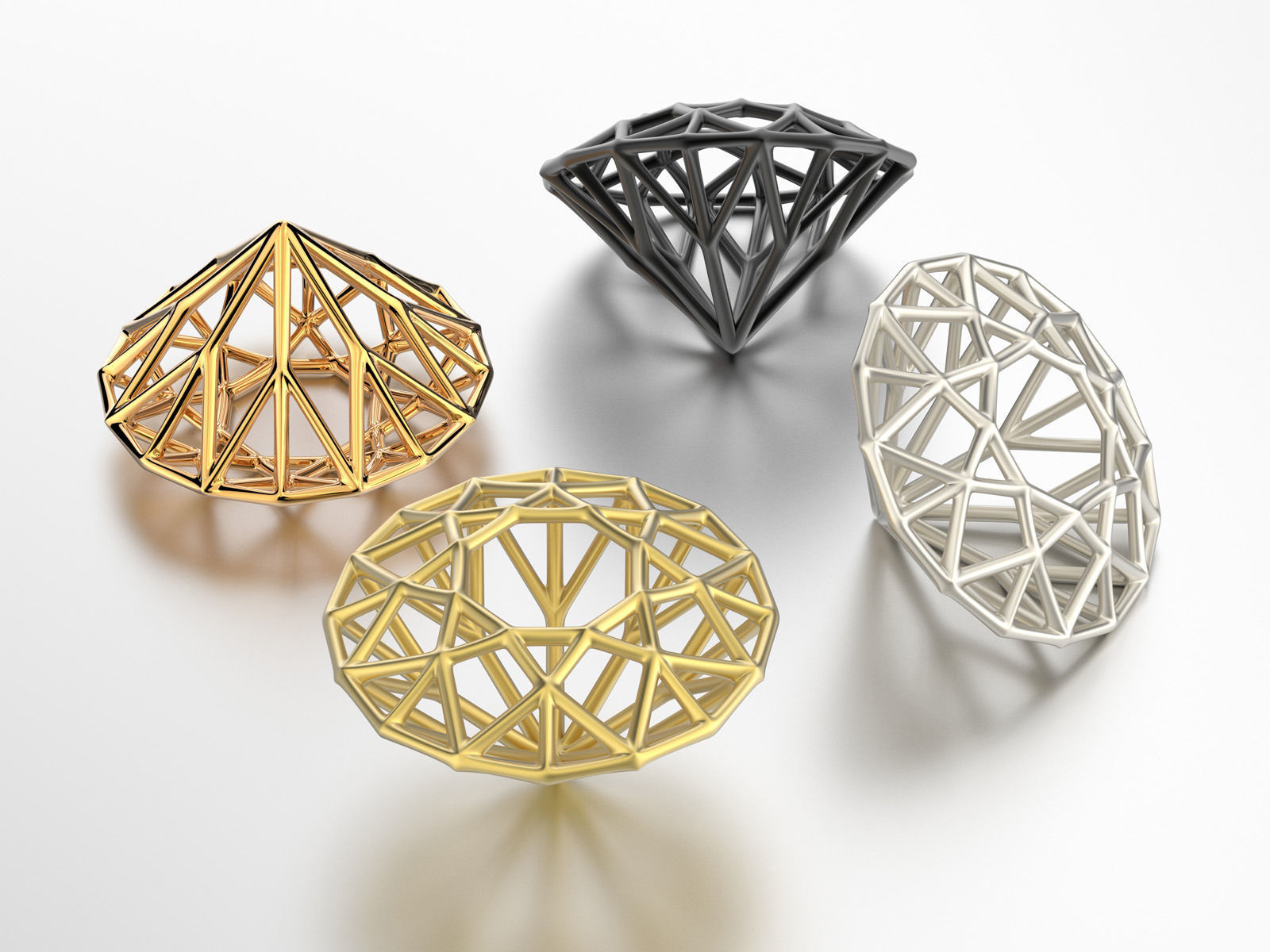 brilliant grid 0189 3D print model_5