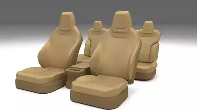 Tesla Model S Seats Cream