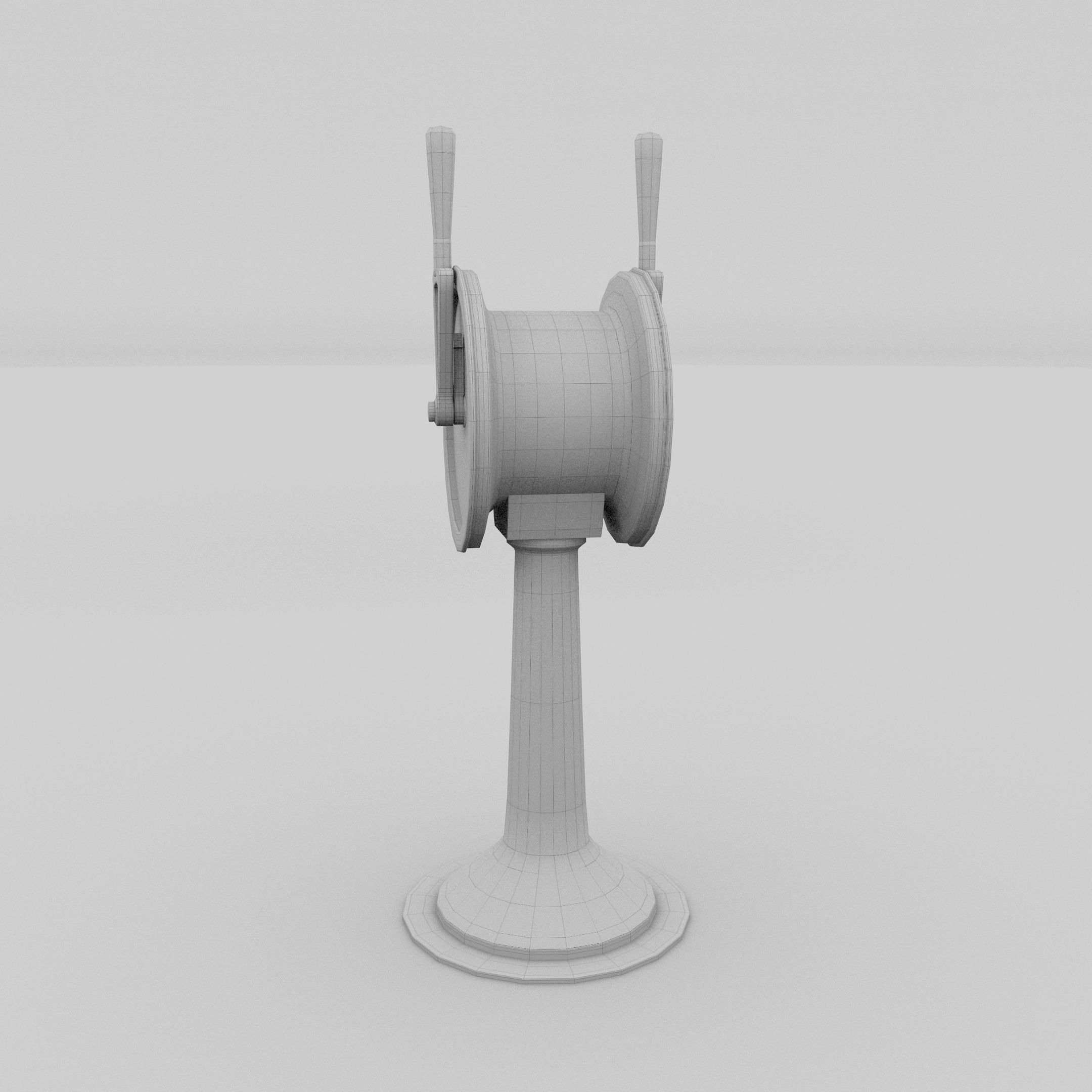 Ship Engine Telegraph Low-poly 3D model_4