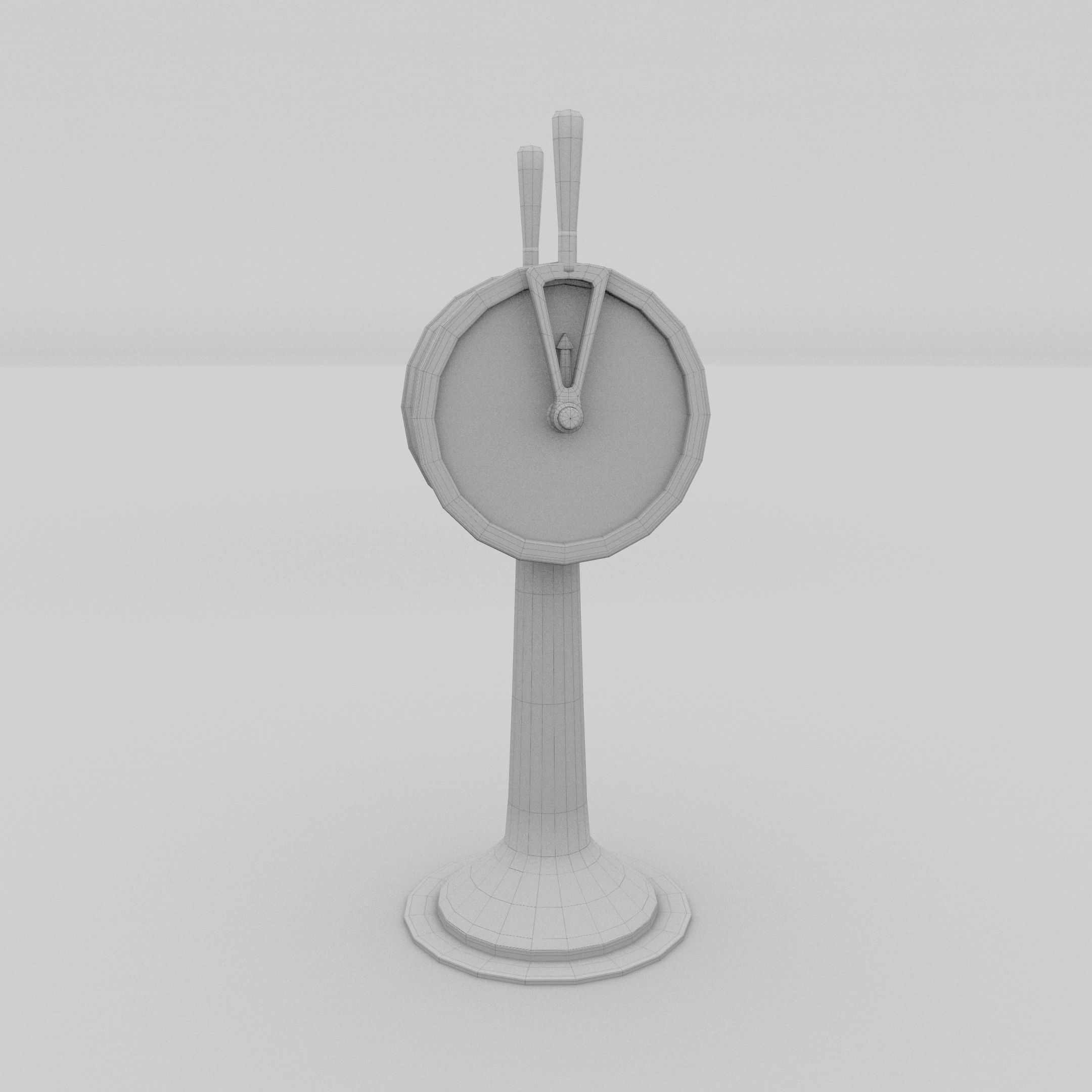 Ship Engine Telegraph Low-poly 3D model_8