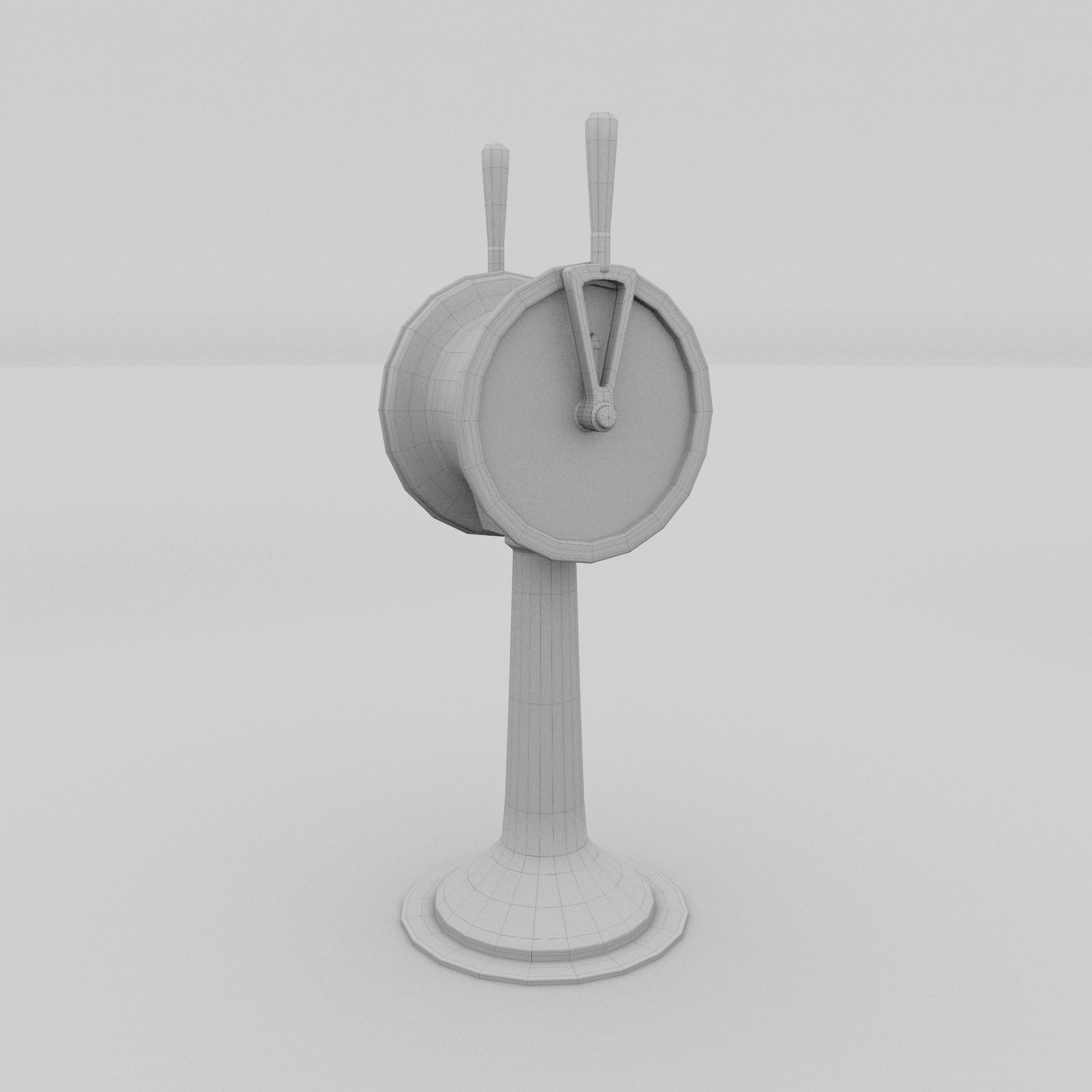 Ship Engine Telegraph Low-poly 3D model_7