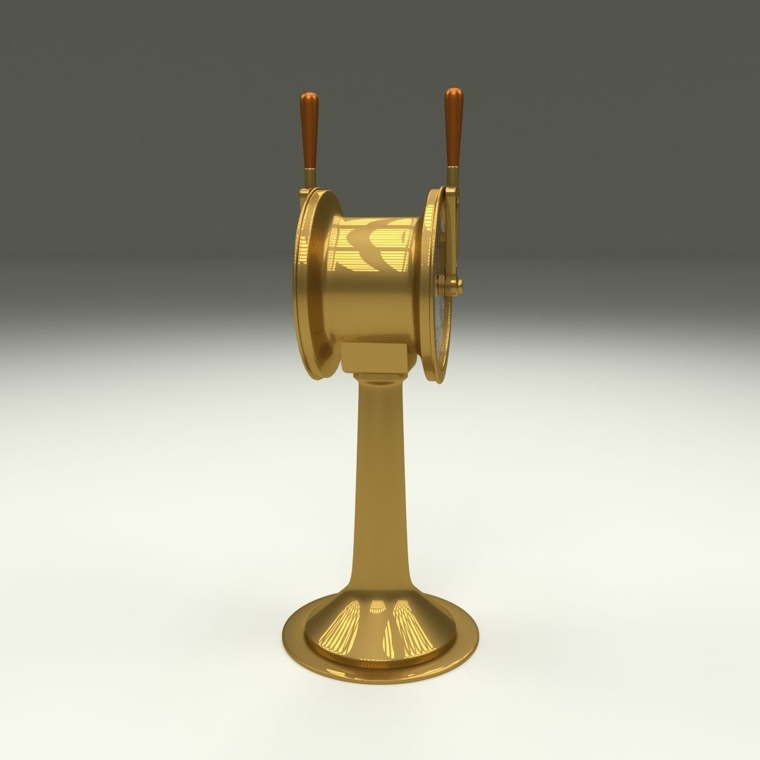 Ship Engine Telegraph Low-poly 3D model_9