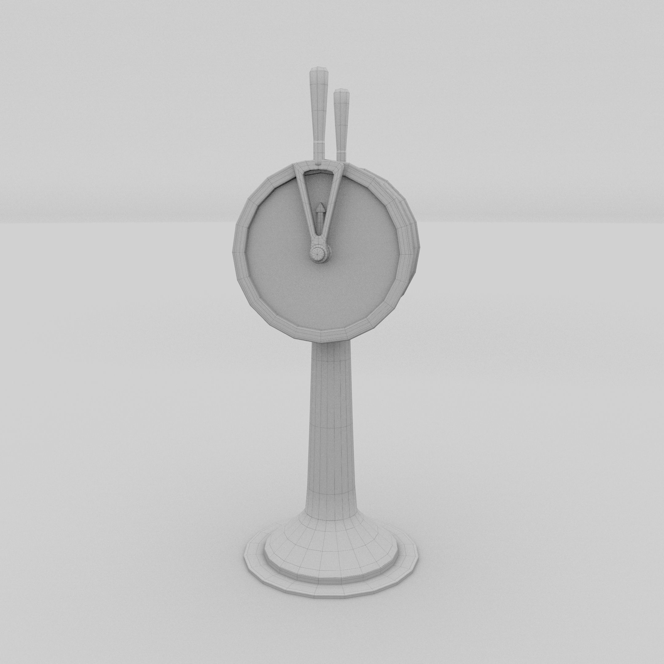Ship Engine Telegraph Low-poly 3D model_10