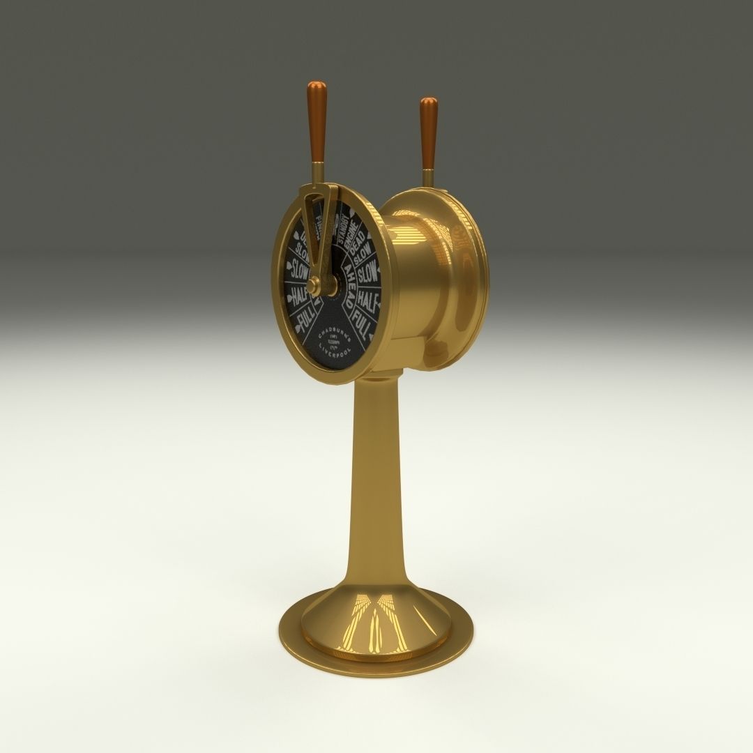 3D model Ship Engine Telegraph Dark VR / AR / lowpoly CGTrader