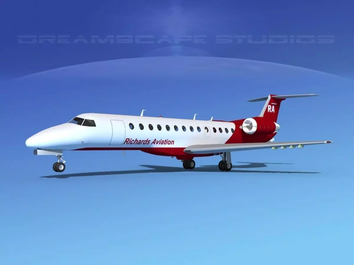 Embraer ERJ-135 Richards Aviation 3D model