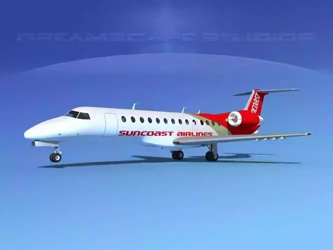 Embraer ERJ-135 Suncoast Air 3D model