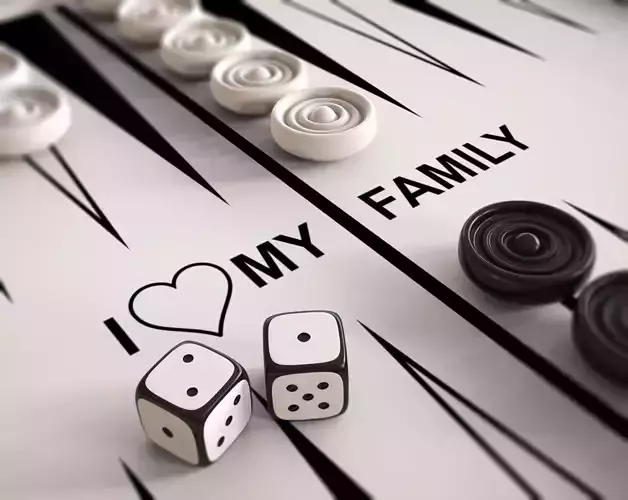 Chess And Backgammon 3D print model