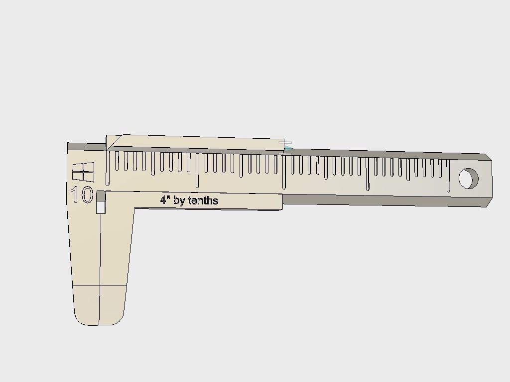 Windows 10 Caliper Free 3D print model_0