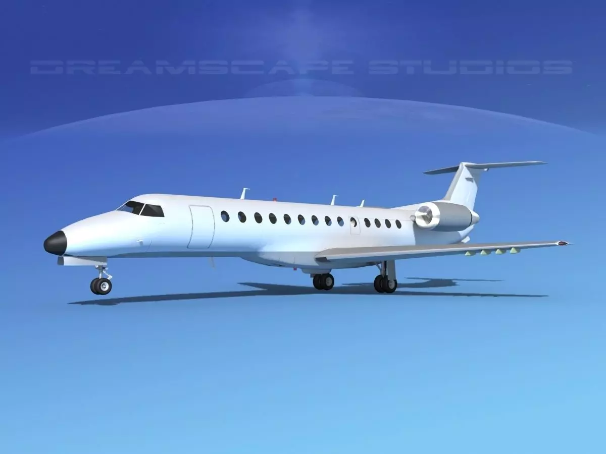 Embraer ERJ-135 Unmarked 1 3D model_0
