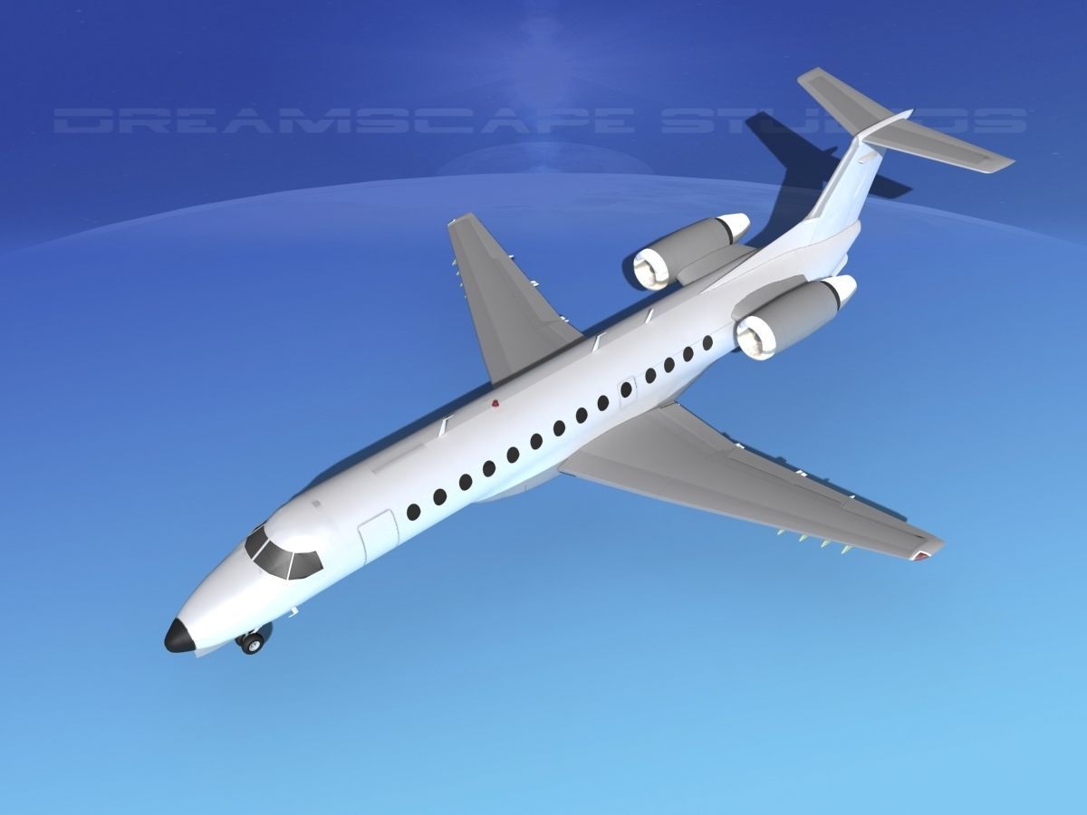 Embraer ERJ-135 Unmarked 1 3D model_9