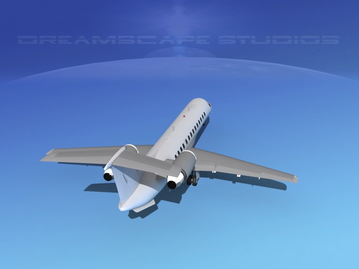 Embraer ERJ-135 Unmarked 1 3D model_5