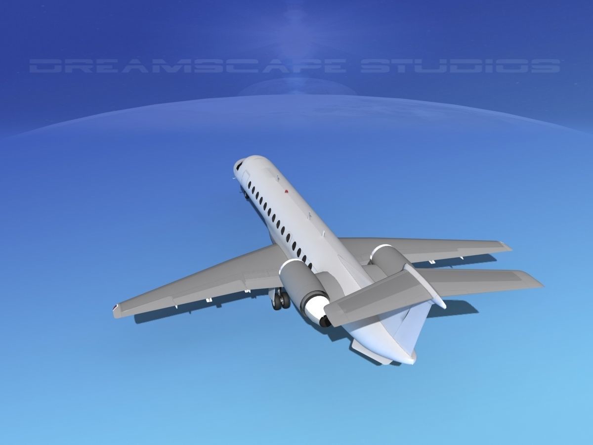 Embraer ERJ-135 Unmarked 1 3D model_6