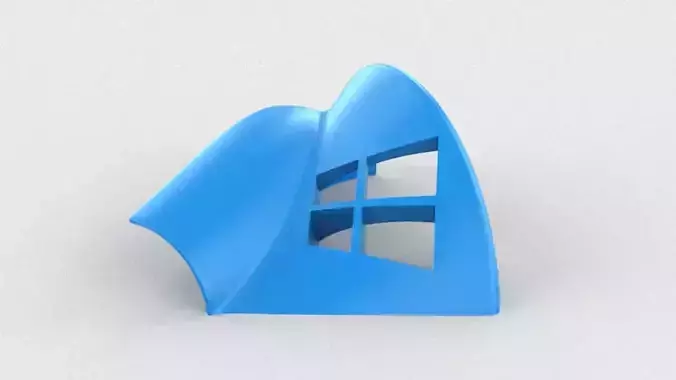 Anvil windows logo 3D print model