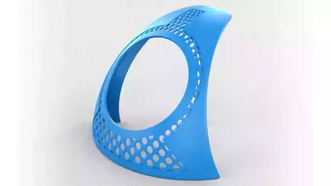 Hemilens plastic ring 3D print model