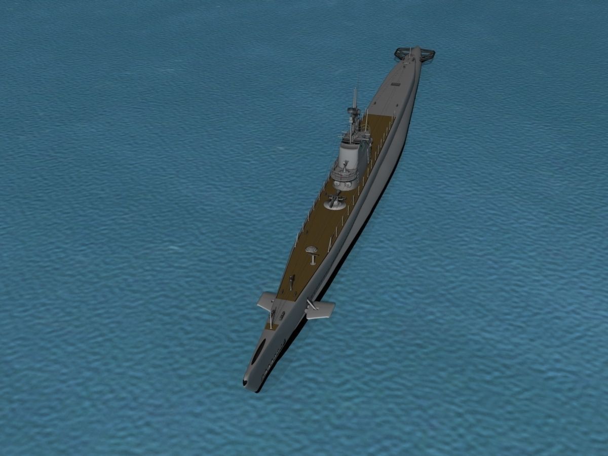 Submarine SS-212 USS Gato 3D model_11