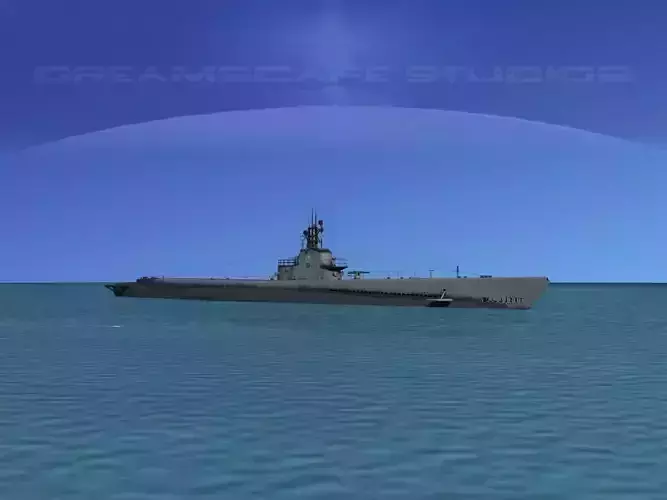 Gato Class Submarine SS215 USS Growler 3D model