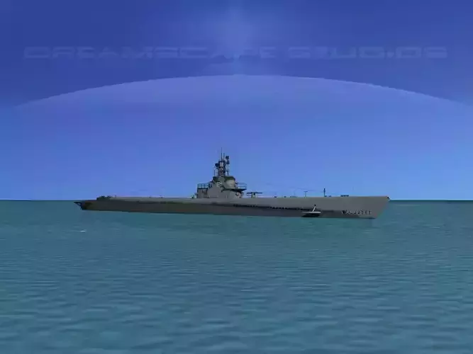 Gato Class Submarine SS-224 USS Cod 3D model