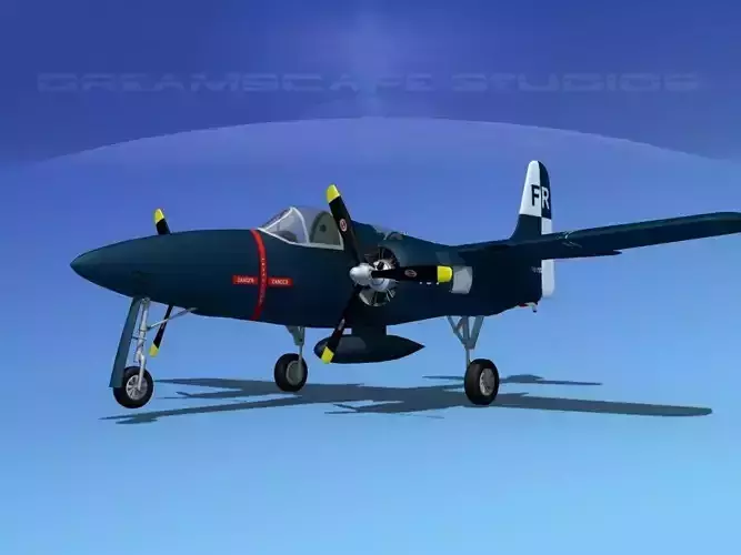 Grumman F7F Tigercat V03 3D model