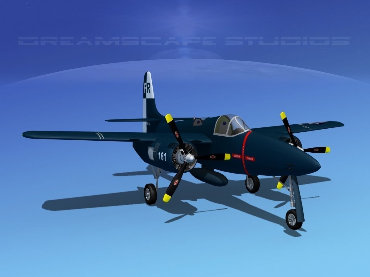 Grumman F7F Tigercat V03 3D model_2