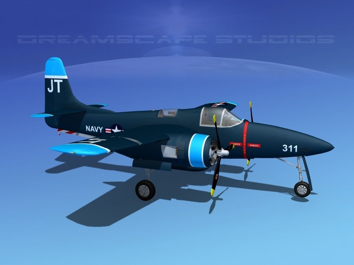 Grumman F7F Tigercat V05 3D model_3