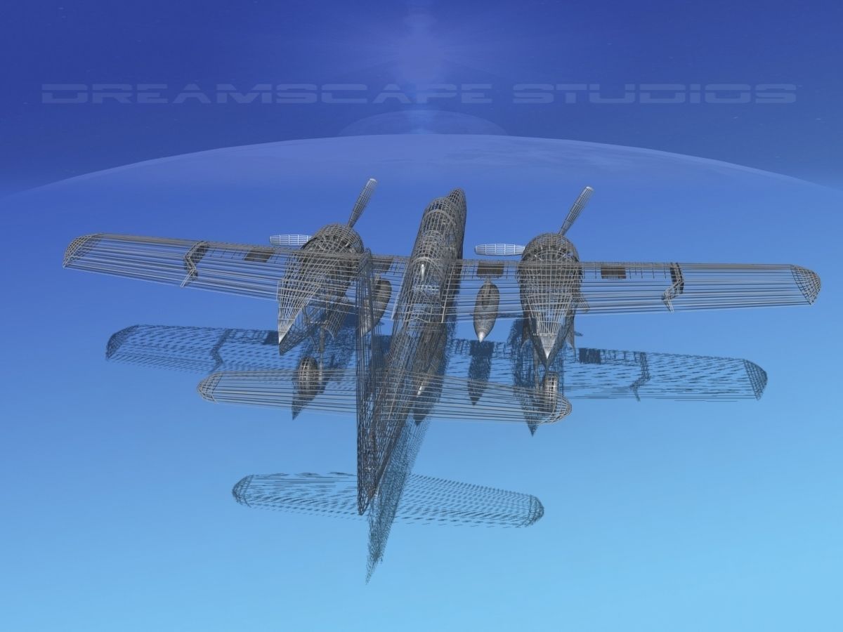 Grumman F7F Tigercat V05 3D model_14