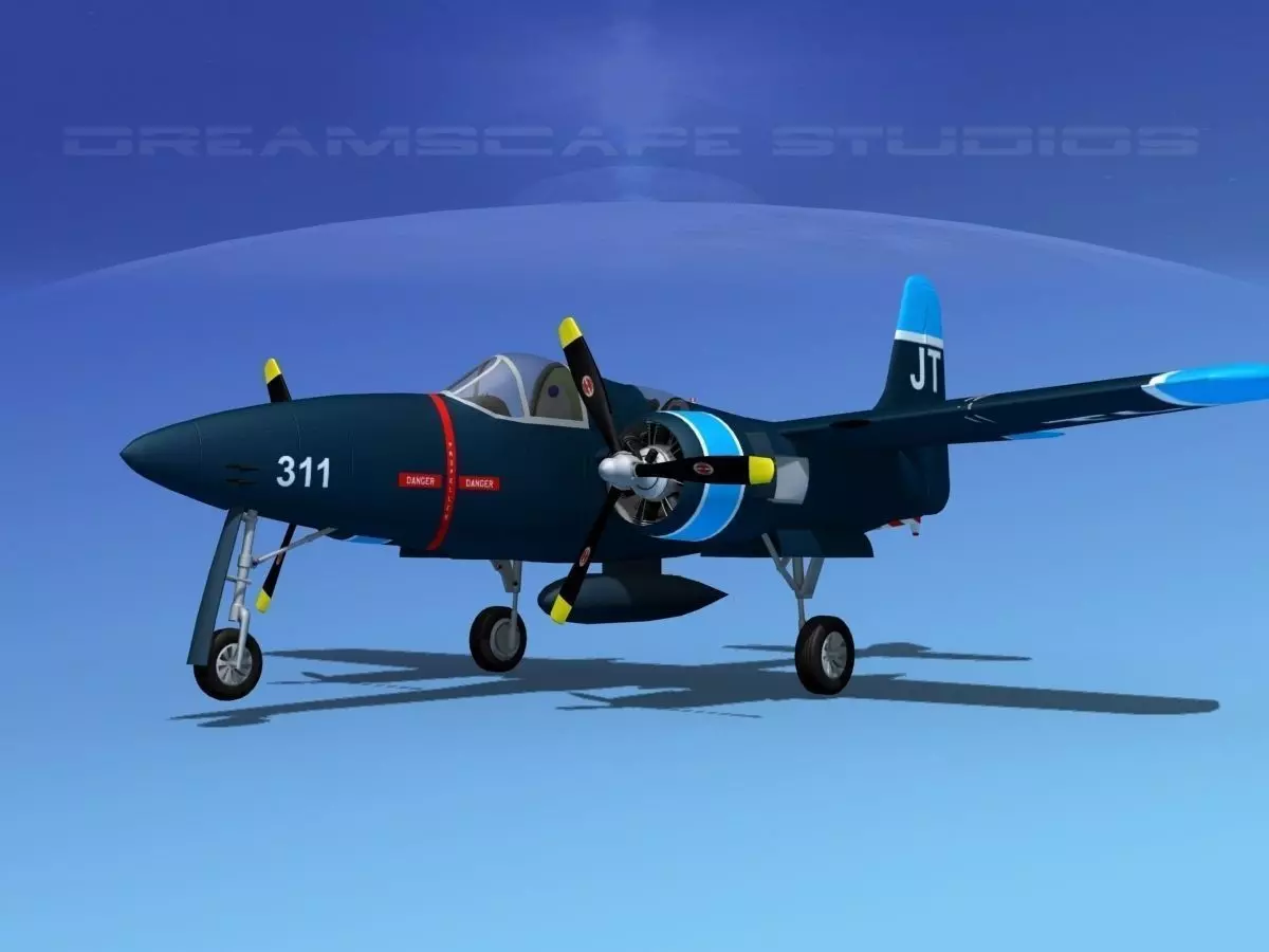 Grumman F7F Tigercat V05 3D model_0
