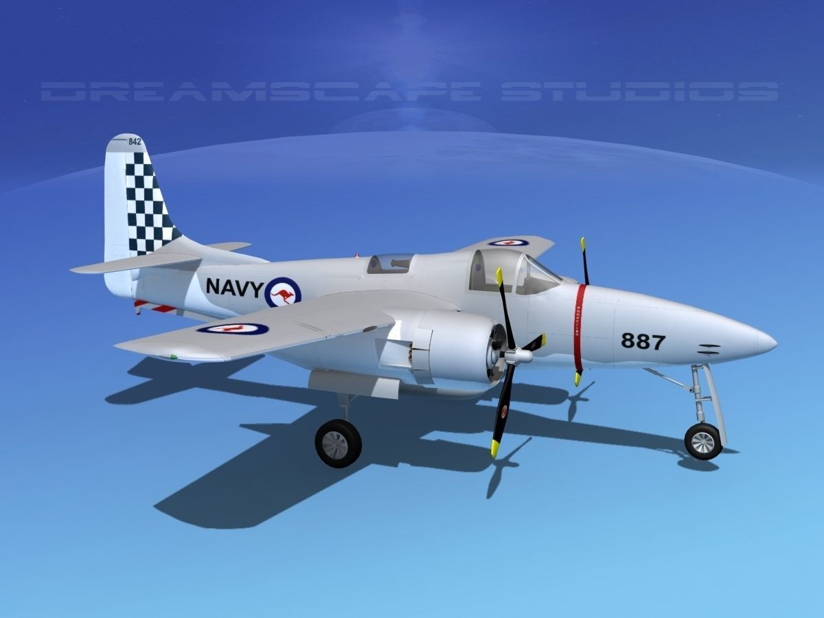 Grumman F7F Tigercat V07 3D model_3