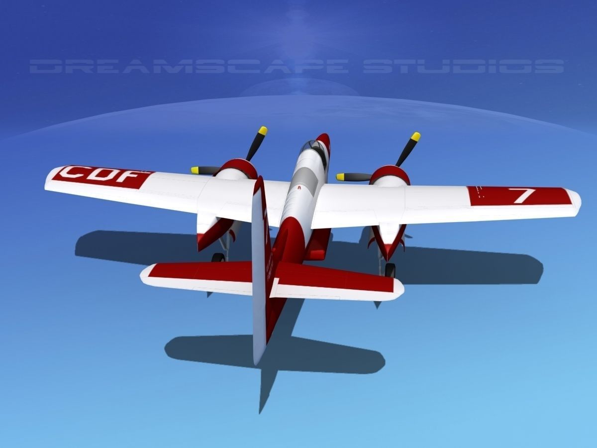 Grumman F7F Tigercat V08 3D model_6