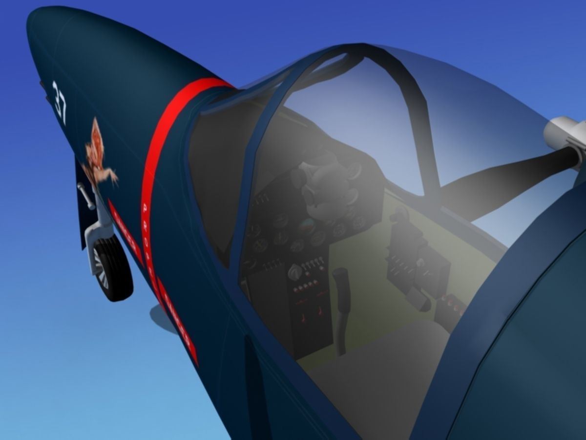 Grumman F7F Tigercat V08 3D model_11