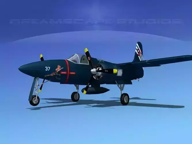 Grumman F7F Tigercat V11 3D model