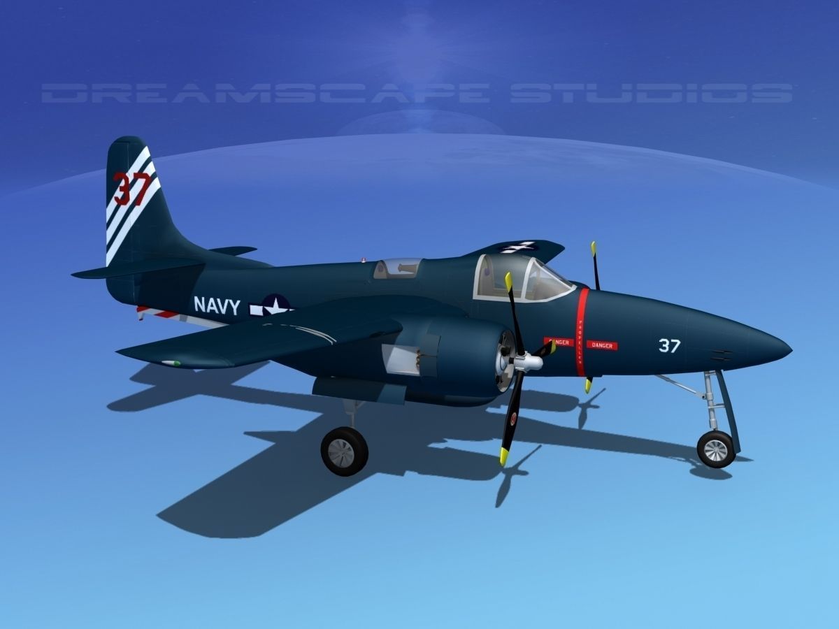 Grumman F7F Tigercat V11 3D model_3
