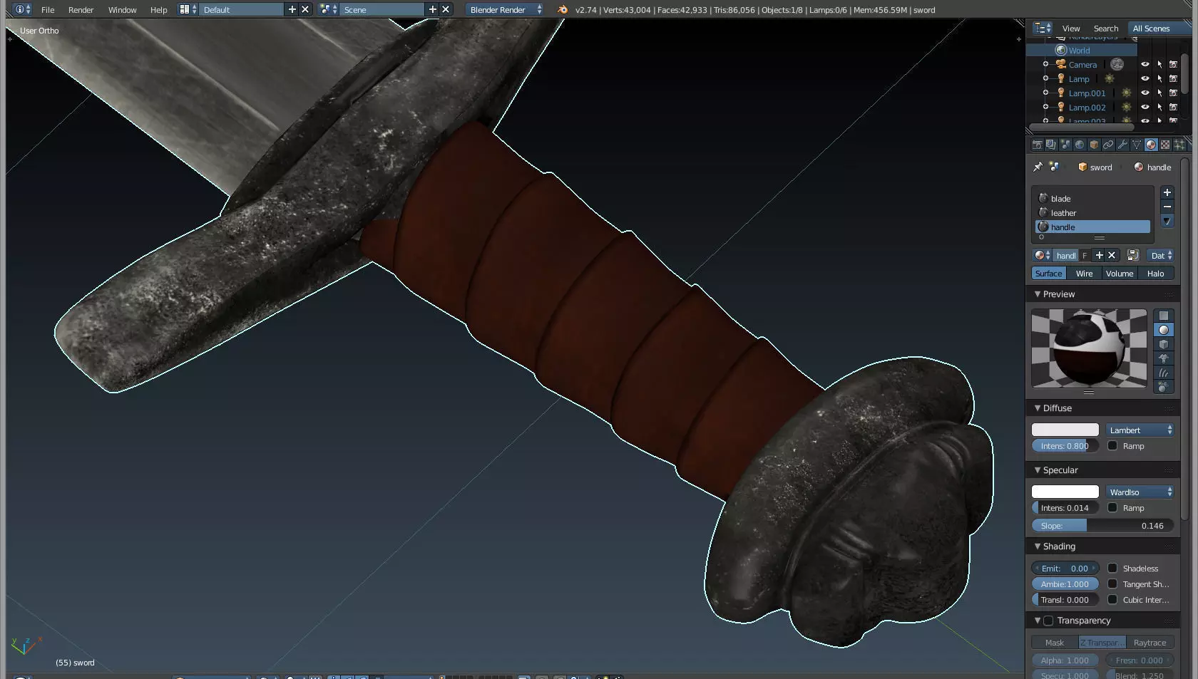 Exclusive Sword from not yet announced AAAgame CodeName  TAT 3D model_0