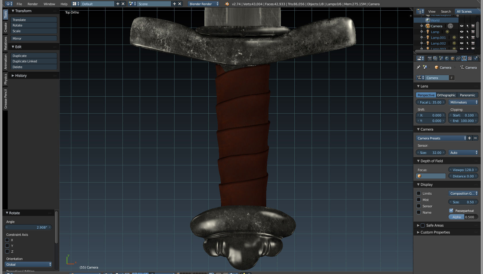 Exclusive Sword from not yet announced AAAgame CodeName  TAT 3D model_3