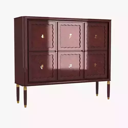 classical walnut cabinet