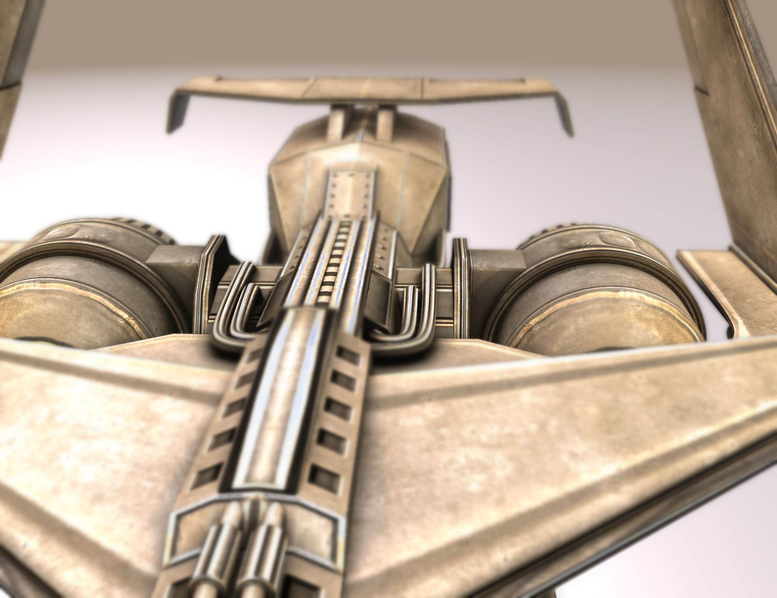 Futuristic Combat Jet Rigged Free low-poly 3D model_39