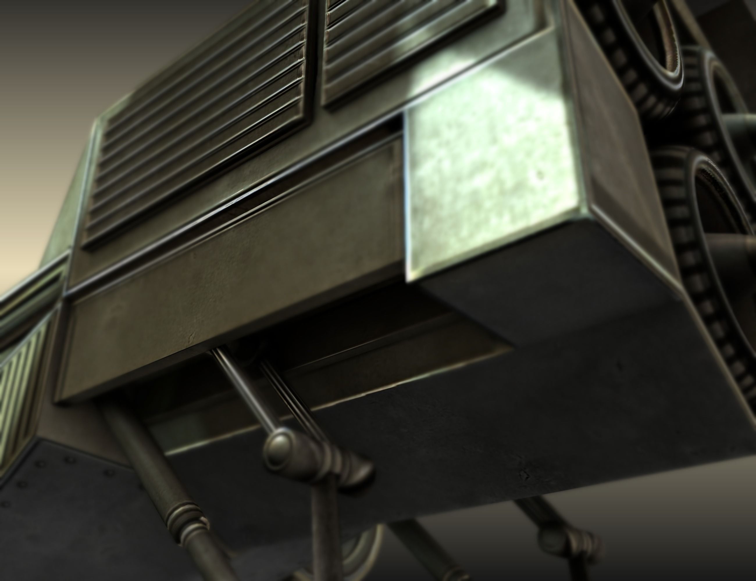 Futuristic Combat Jet Rigged Free low-poly 3D model_76