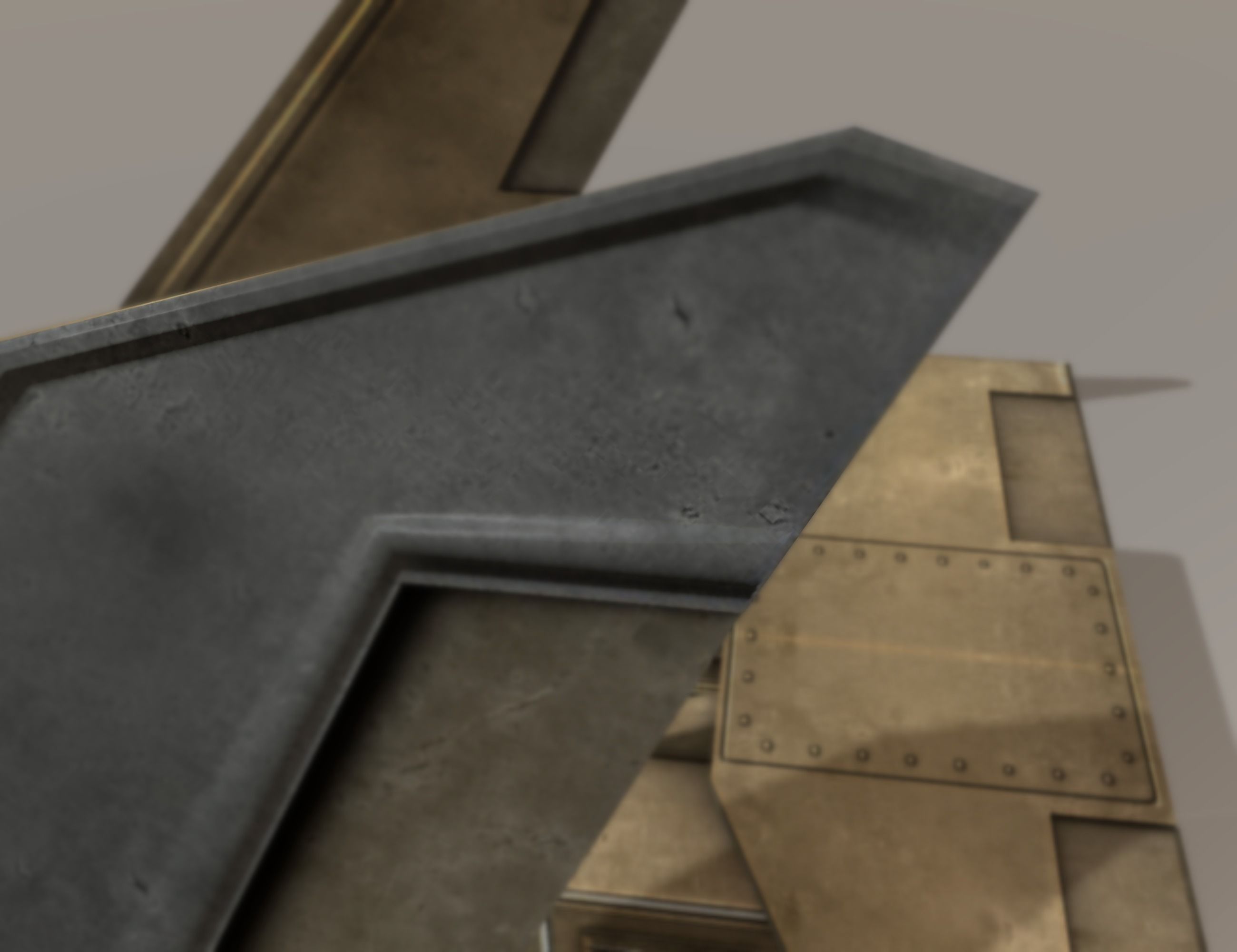 Futuristic Combat Jet Rigged Free low-poly 3D model_66