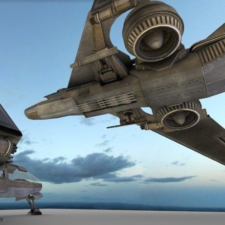 Futuristic Combat Jet Rigged Free low-poly 3D model_17