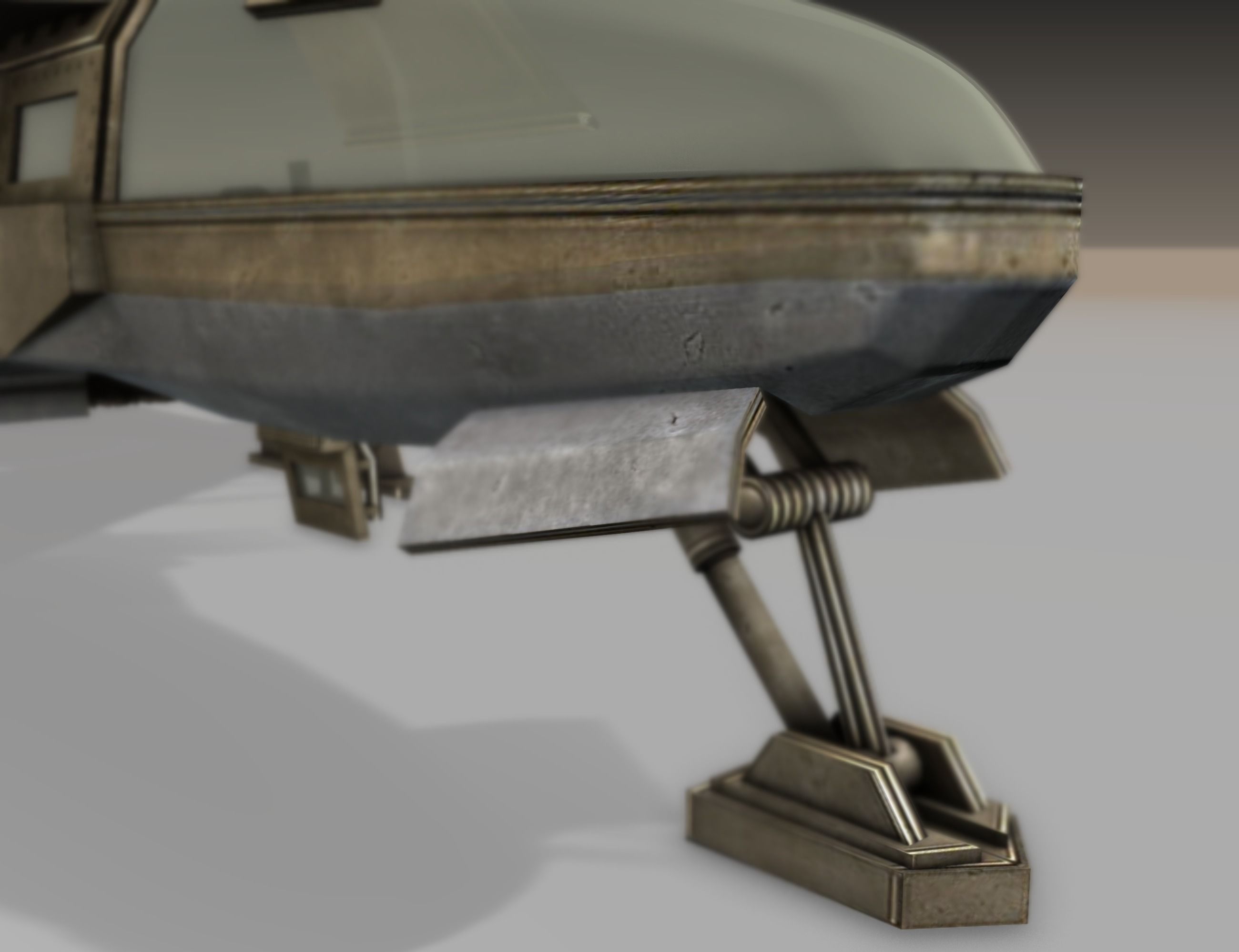 Futuristic Combat Jet Rigged Free low-poly 3D model_41