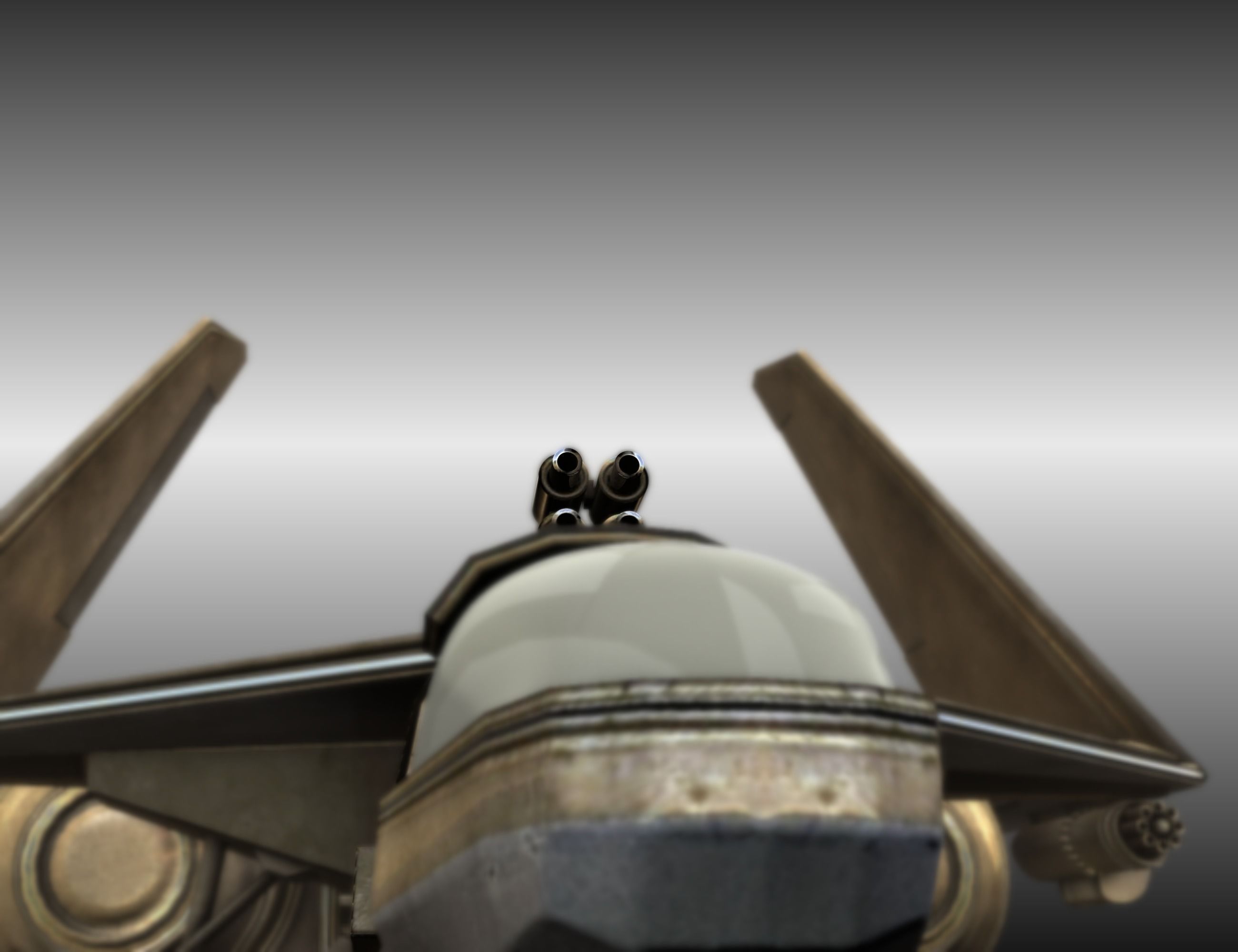 Futuristic Combat Jet Rigged Free low-poly 3D model_33
