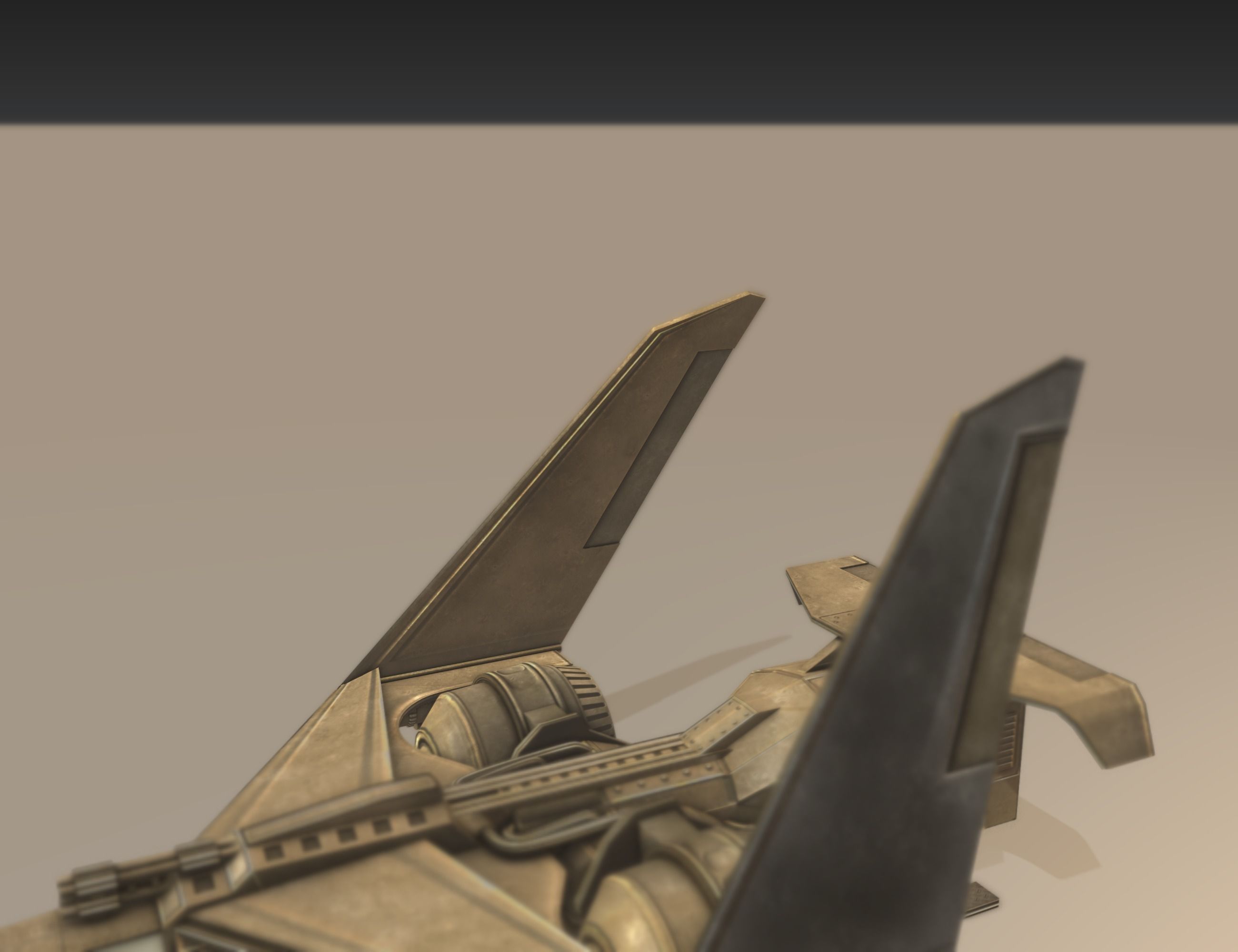 Futuristic Combat Jet Rigged Free low-poly 3D model_89