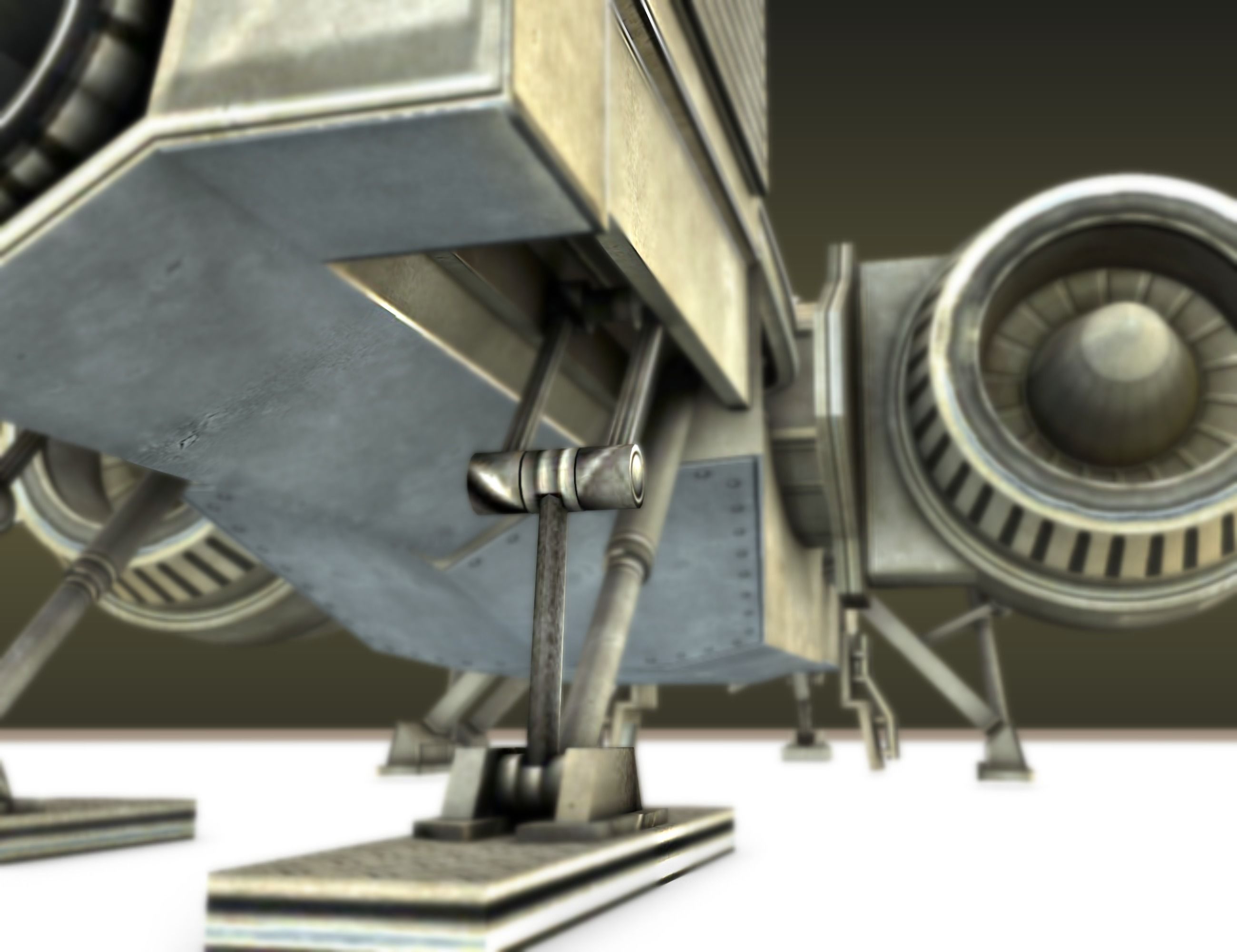 Futuristic Combat Jet Rigged Free low-poly 3D model_63