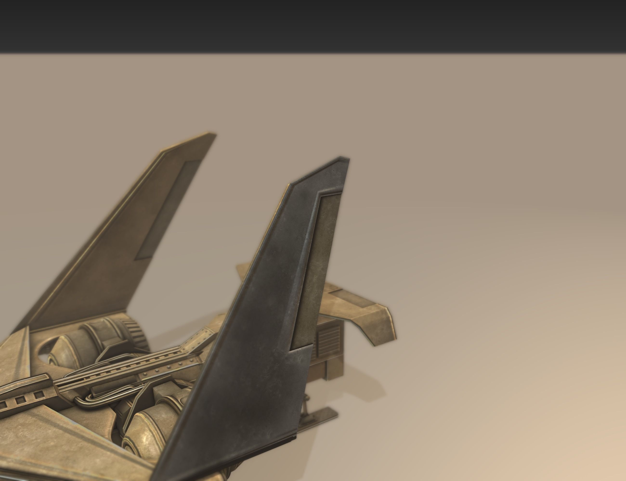 Futuristic Combat Jet Rigged Free low-poly 3D model_38