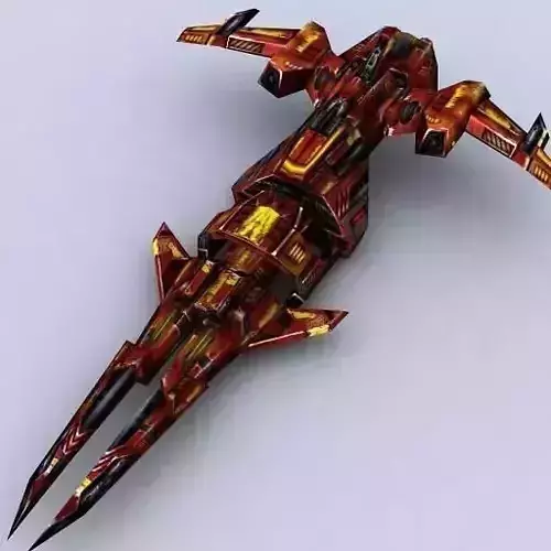 3DRT - Sci-Fi Fighters Fleet  - Fighter 6  Low-poly 3D model
