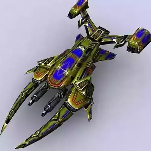 3DRT - Sci-Fi Fighters Fleet  - Fighter 8  Low-poly 3D model