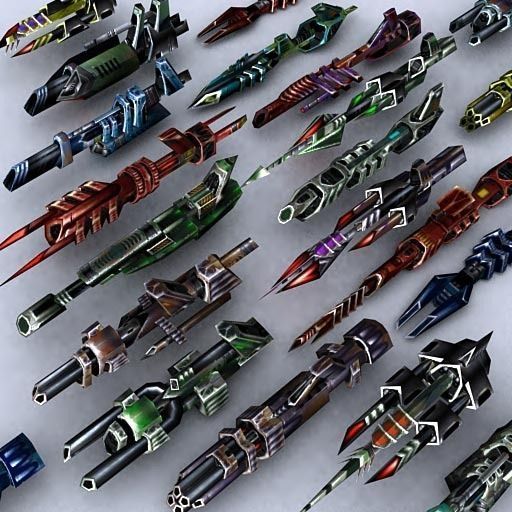 3DRT - Sci-Fi Fighters Fleet  - Fighter 13 Low-poly 3D model_6