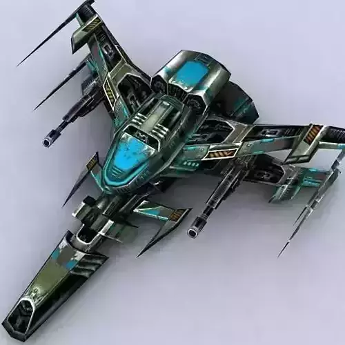 3DRT - Sci-Fi Fighters Fleet  - Fighter 13 Low-poly 3D model