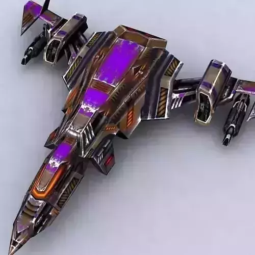 3DRT - Sci-Fi Fighters Fleet  - Fighter 15 Low-poly 3D model